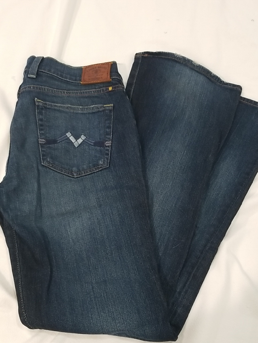 Lucky Brand Women's Flare Jeans in Dark Blue Denim